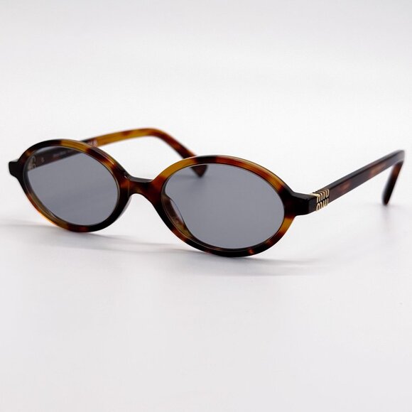 NEW MIU MIU SUNGLASSES MU04ZS 21C40O HAVANA WOMEN MU 04ZS SMU 04Z main image 5